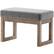 Alt View 11. Simpli Home - Milltown Rectangular Modern Contemporary Plywood/Linen-Look Fabric Bench Ottoman - Gray.