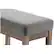 Alt View 12. Simpli Home - Milltown Rectangular Modern Contemporary Plywood/Linen-Look Fabric Bench Ottoman - Gray.
