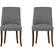 Front. Simpli Home - Walden Contemporary High-Density Foam & Linen-Look Fabric Dining Chairs (Set of 2) - Slate Gray.