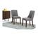Alt View 12. Simpli Home - Walden Contemporary High-Density Foam & Linen-Look Fabric Dining Chairs (Set of 2) - Slate Gray.