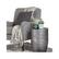 Alt View 15. Simpli Home - Johnsen Round Contemporary Iron Accent Side Table - Antique Silver.