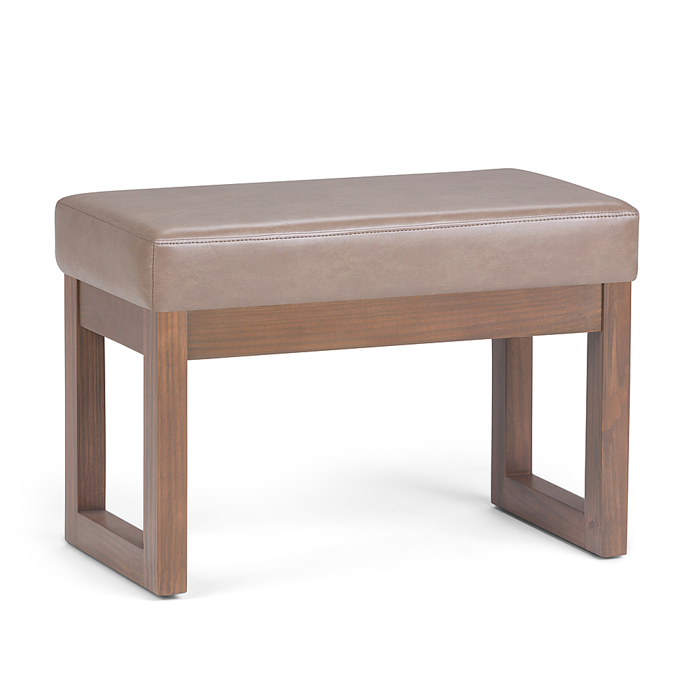 Simpli Home - Milltown 26 inch Wide Contemporary Rectangle Footstool Ottoman Bench - Ash Blonde