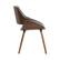 Alt View 12. Simpli Home - Malden Mid Century Modern Bentwood Dining Chair with Wood Back in Grey Woven Fabric - Gray/Natural.