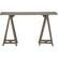 Front. Simpli Home - Sawhorse Rectangular Modern Wood Table - Distressed Gray.