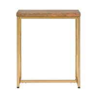 Simpli Home - Selma Rectangular Contemporary Mango Wood Accent Side Table - Natural - Front_Zoom