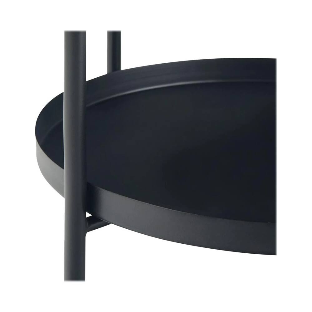 Alt View 13. Simpli Home - Monet Industrial 17 inch Wide Metal Metal End Table in Black - Black.