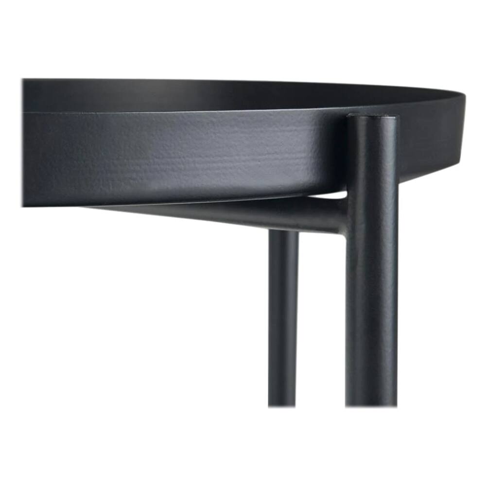 Alt View 16. Simpli Home - Monet Industrial 17 inch Wide Metal Metal End Table in Black - Black.