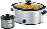 Angle. Bella - 5-qt. Slow Cooker with Dipper - Stainless Steel.