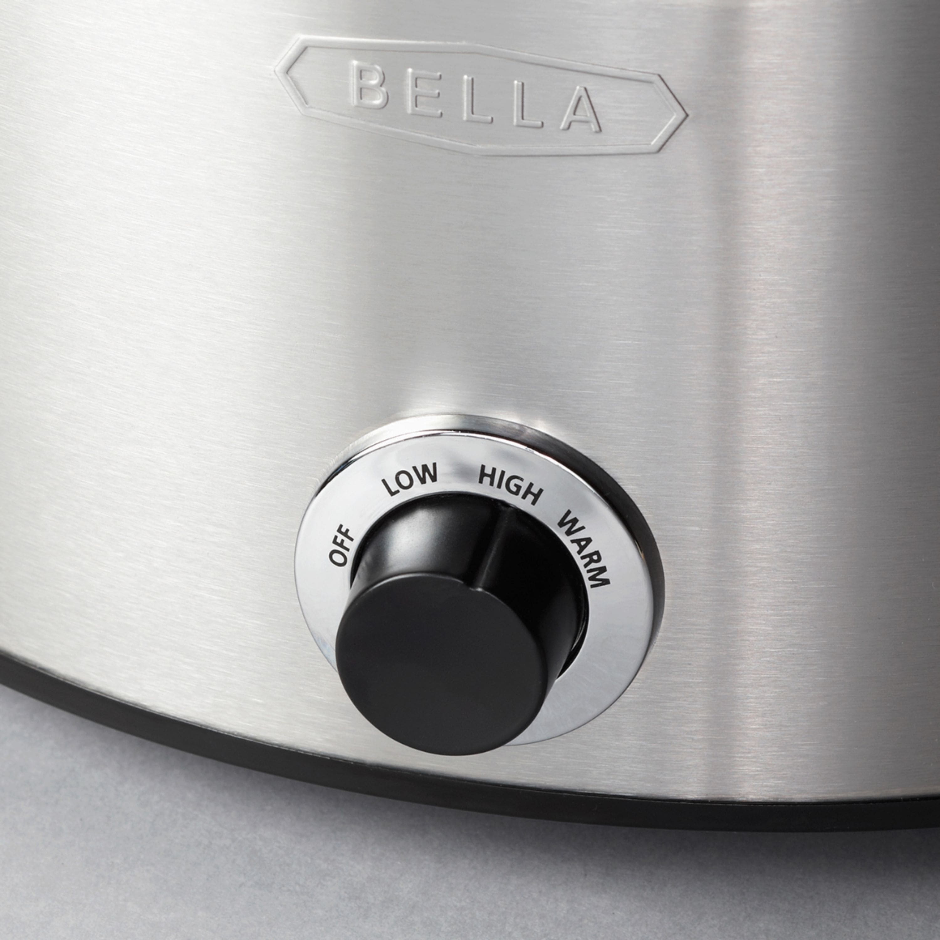 Alt View 13. Bella - 5-qt. Slow Cooker with Dipper - Stainless Steel.