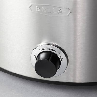 Bella Slow Cooker with Dipper Stainless Steel 14009 Best Buy