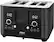 Angle. Bella Pro Series - 4-Slice Digital Touchscreen Toaster - Black Stainless Steel.