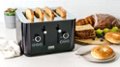 Alt View Zoom 12. Bella Pro Series - 4-Slice Digital Touchscreen Toaster - Black Stainless Steel.