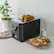 Alt View 15. Bella Pro Series - 2-Slice Digital Touchscreen Toaster - Black Stainless Steel.
