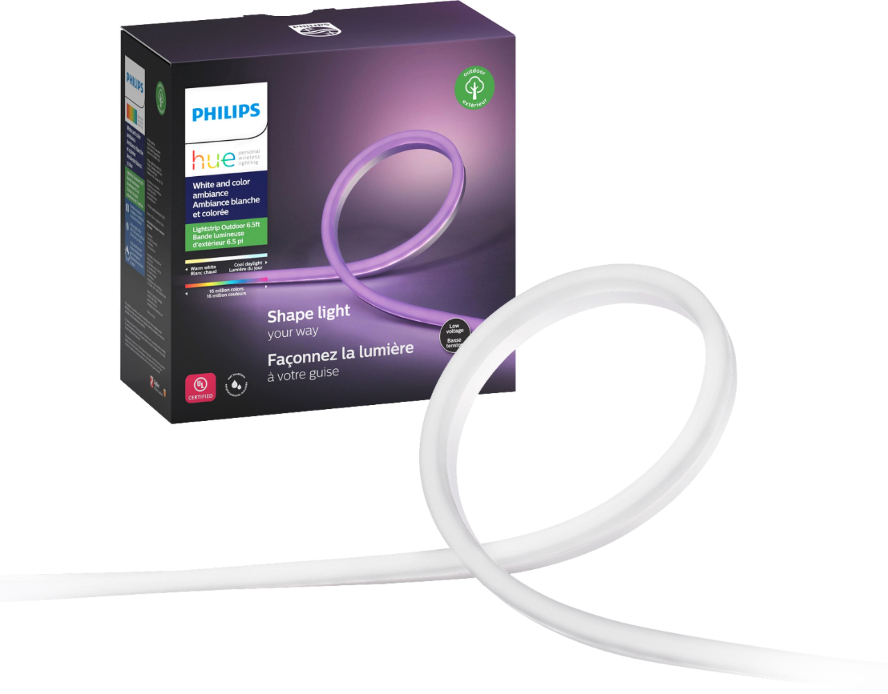 Philips Hue White & Color Ambiance Outdoor Light Strip 2m 555904 Open Box 