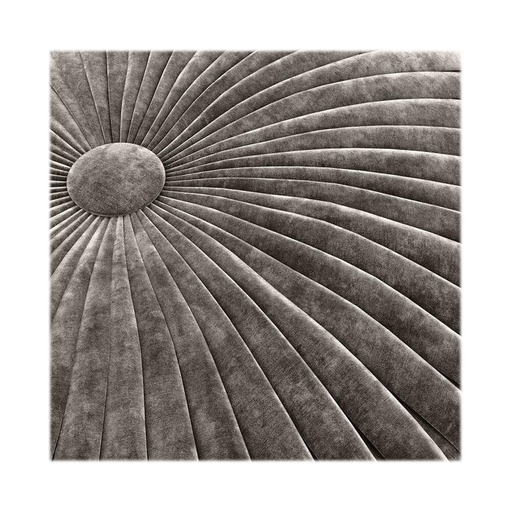 Alt View 13. Simpli Home - Renee Round Transitional Velvet/Cotton Pouf - Dove Gray.