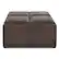 Front. Simpli Home - Avalon 35 inch Wide Contemporary Square Coffee Table Storage Ottoman - Distressed Brown.