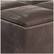 Alt View 12. Simpli Home - Avalon 35 inch Wide Contemporary Square Coffee Table Storage Ottoman - Distressed Brown.