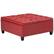 Front. Simpli Home - Harrison 36 inch Wide Transitional Square Coffee Table Storage Ottoman in Crimson Red Faux Leather - Crimson Red.