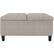 Front. Simpli Home - Harrison 36 inch Wide Transitional Square Coffee Table Storage Ottoman in Platinum Tweed Look Fabric - Platinum.