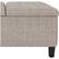Alt View 12. Simpli Home - Harrison 36 inch Wide Transitional Square Coffee Table Storage Ottoman in Platinum Tweed Look Fabric - Platinum.
