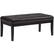 Front. Simpli Home - Lacey Rectangular Contemporary Faux Air Leather Bench Ottoman - Distressed Black.