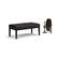 Alt View 14. Simpli Home - Lacey Rectangular Contemporary Faux Air Leather Bench Ottoman - Distressed Black.
