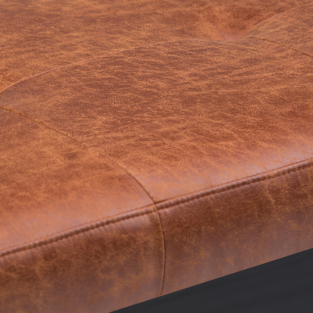 Brown Saddle Faux Leather Fabric