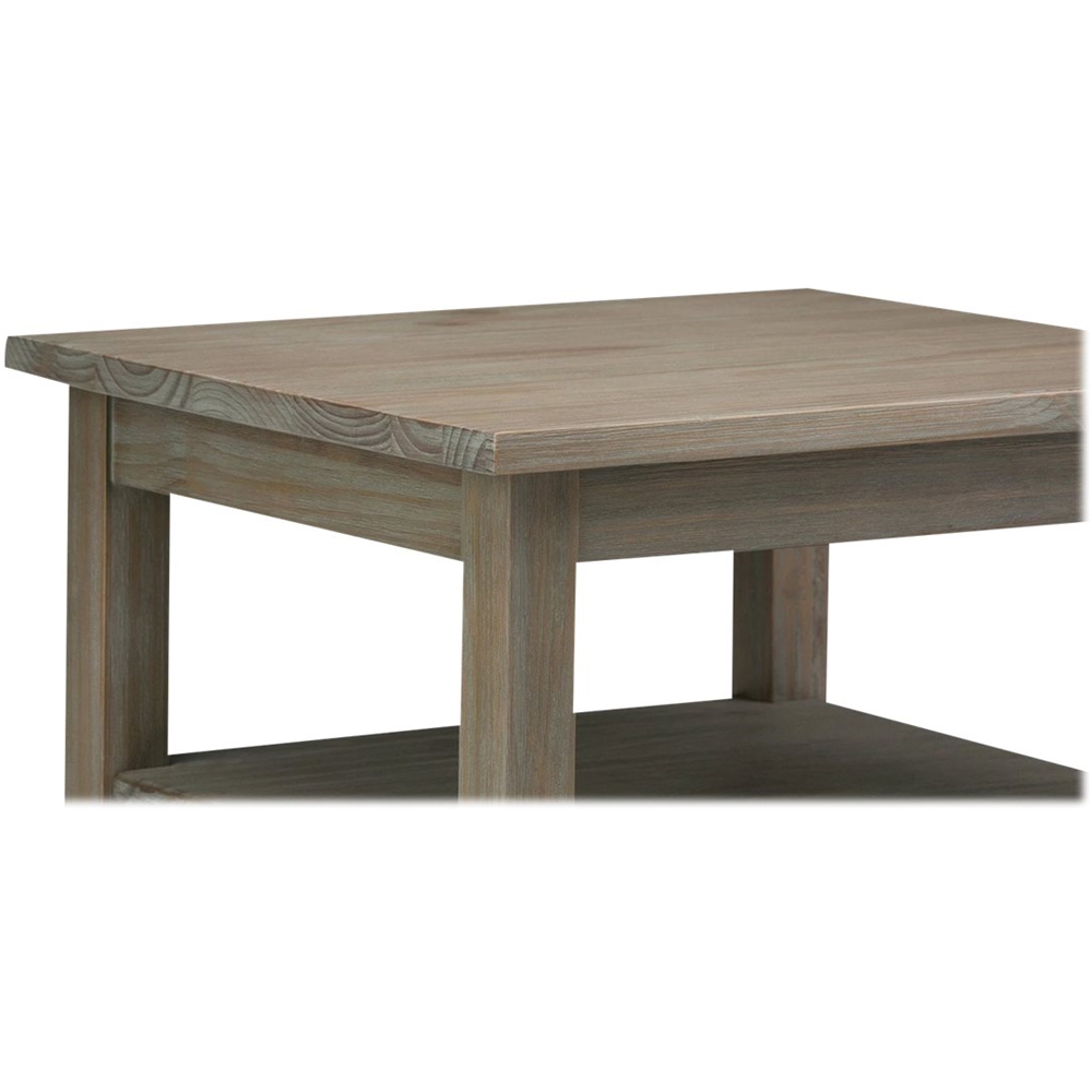 Alt View 12. Simpli Home - Warm Shaker SOLID WOOD 20 inch Wide Rectangle Transitional End Side Table in Distressed Grey - Distressed Gray.