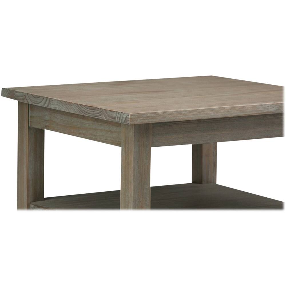 Alt View 12. Simpli Home - Warm Shaker SOLID WOOD 20 inch Wide Rectangle Transitional End Side Table in Distressed Grey - Distressed Gray.