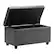 Alt View 11. Simpli Home - Darcy Rectangular Traditional Wood/Polyurethane Faux Leather Bench Ottoman With Inner Storage - Stone Gray.