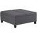 Front. Simpli Home - Ellis Contemporary Wood/Engineered Wood Ottoman - Slate Gray.