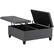 Alt View 11. Simpli Home - Ellis Contemporary Wood/Engineered Wood Ottoman - Slate Gray.