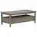 Front. Simpli Home - Warm Shaker Rectangular Rustic Wood 2-Drawer Coffee Table - Distressed Gray.