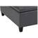 Alt View 12. Simpli Home - Ellis Contemporary Wood/Polyurethane Faux Leather Ottoman - Stone Gray.