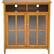 Front. Simpli Home - Warm Shaker SOLID WOOD 39 inch Wide Transitional Medium Storage Media Cabinet in Light Golden Brown - Light Golden Brown.