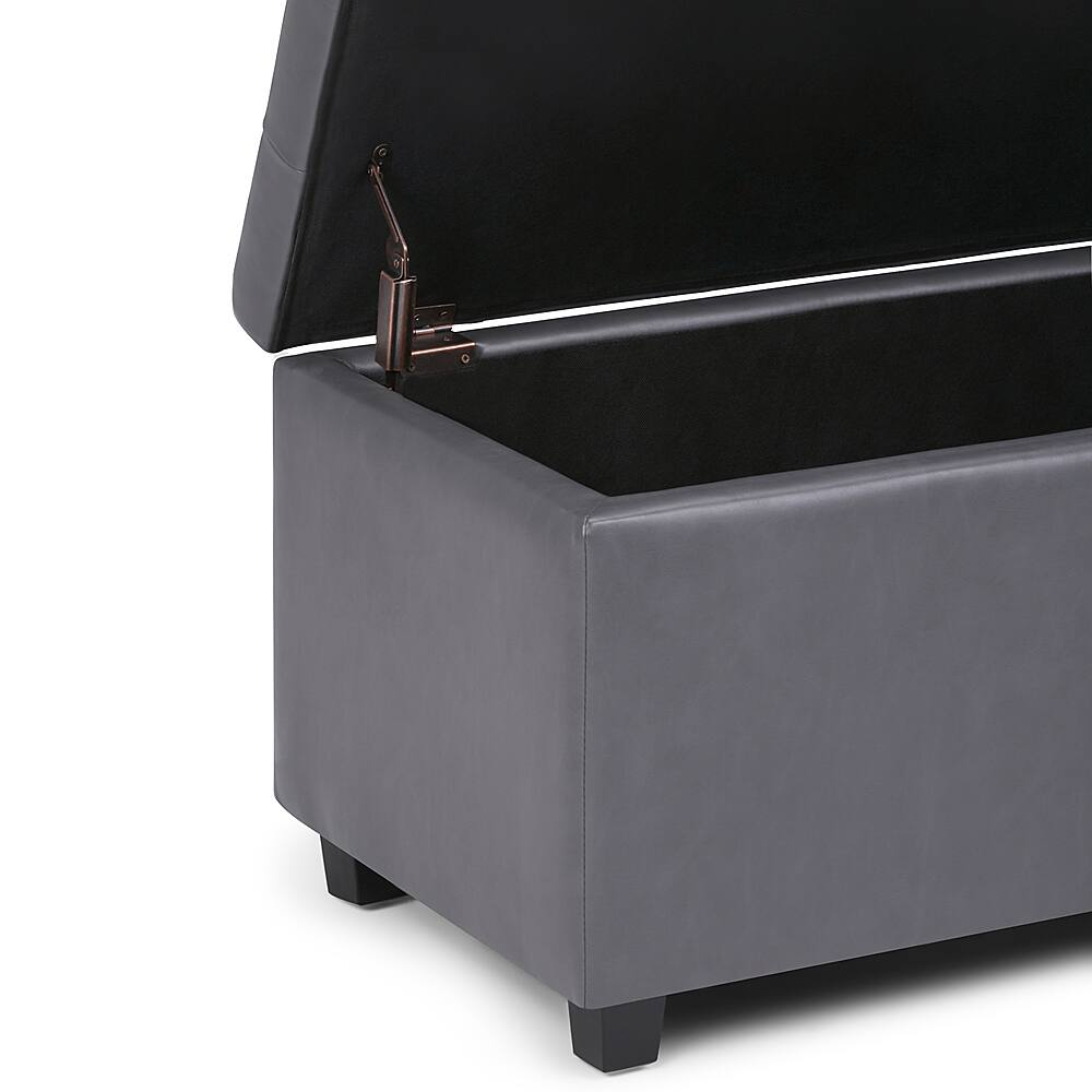 Alt View 18. Simpli Home - Cosmopolitan Storage Ottoman - Stone Gray.