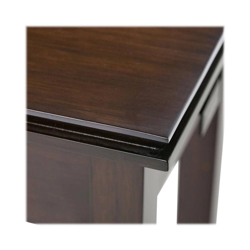 Alt View 13. Simpli Home - Artisan SOLID WOOD 14 inch Wide Rectangle Transitional Narrow End Side Table in Russet Brown - Russet Brown.