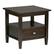 Front. Simpli Home - Warm Shaker SOLID WOOD 20 inch Wide Rectangle Transitional End Side Table in Tobacco Brown - Tobacco Brown.