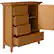 Alt View 11. Simpli Home - Redmond SOLID WOOD 39 inch Wide Transitional Medium Storage Cabinet in Light Golden Brown - Light Golden Brown.