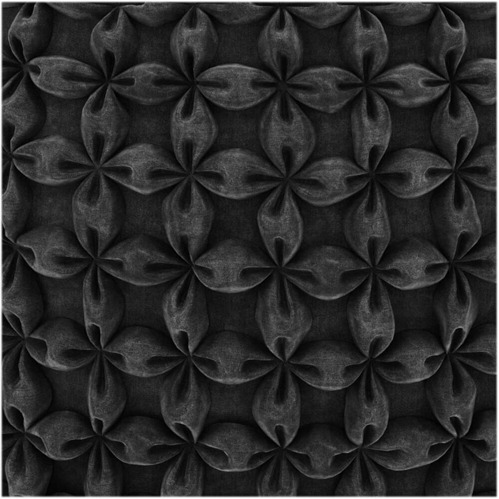 Alt View 13. Simpli Home - Renee Round Transitional Velvet/Cotton Pouf - Slate Gray.