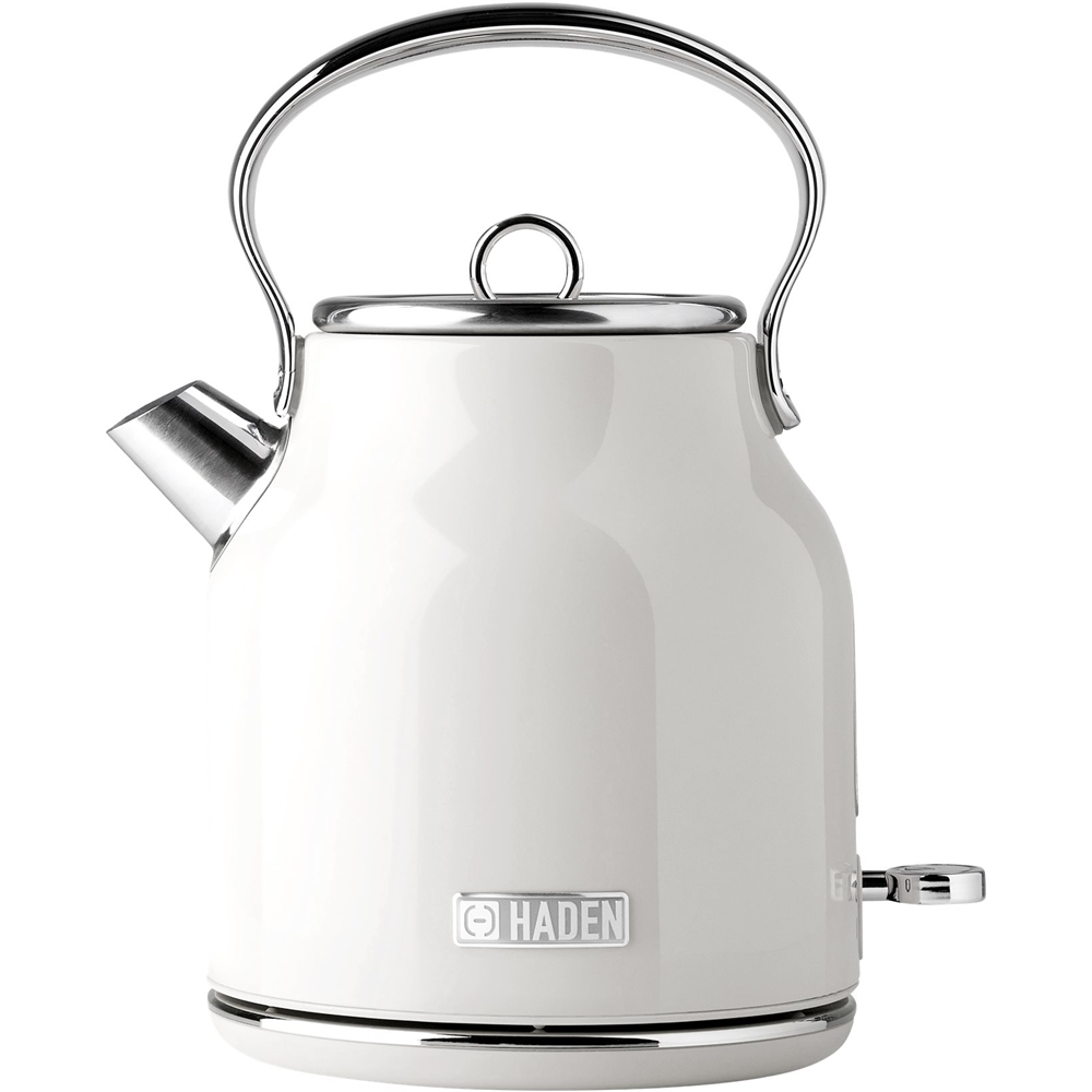 Haden Heritage 1.7 Liter Electric Kettle Stainless Steel with Auto Shut  -Off Ivory 75012 - Best Buy