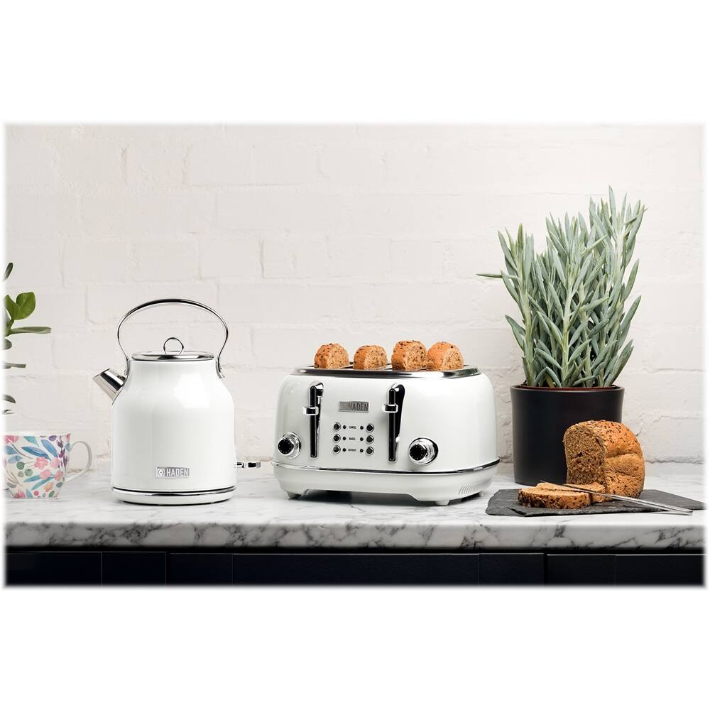 Alt View 17. Haden - Heritage  1.7 Liter Electric Kettle Stainless Steel with Auto Shut -Off - Ivory.