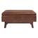 Front. Simpli Home - Owen Rectangular Mid-Century Modern High-Density Foam/Faux Air Leather Ottoman With Inner Storage - Distressed Saddle Brown.
