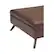 Alt View 13. Simpli Home - Owen Square Mid-Century Modern Faux Air Leather Ottoman With Inner Storage - Distressed Chestnut Brown.