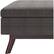 Alt View 14. Simpli Home - Owen Square Mid-Century Modern Woven Fabric/Faux Air Leather Ottoman With Inner Storage - Ebony.
