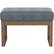 Front. Simpli Home - Milltown Rectangular Contemporary Wood/Foam Bench Ottoman - Stone Gray.