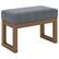 Left. Simpli Home - Milltown Rectangular Contemporary Wood/Foam Bench Ottoman - Stone Gray.