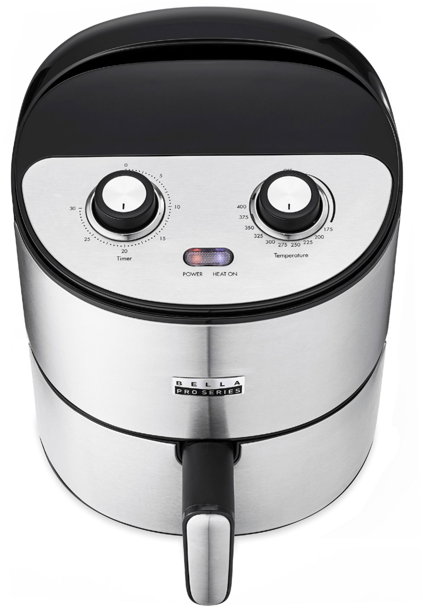Open Box Bella Pro Series - 4.3-qt. Analog Air Fryer - Stainless Steel  AF-68-2 #NO1249 