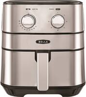 Bella - 4-qt. Analog Air Convection Fryer - Stainless Steel - Front_Zoom