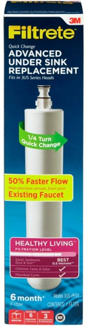 3M Filtrete Under-Sink Advanced Water Filtration System Free Shipping 